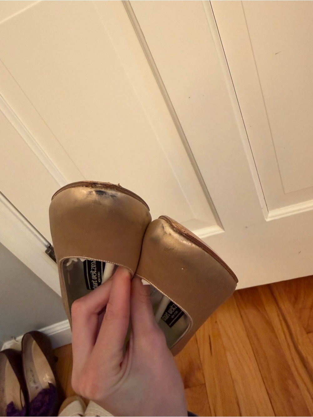 Stuart Weitzman Satin Dusty Pink Pumps Size 6 - Picture 3 of 5